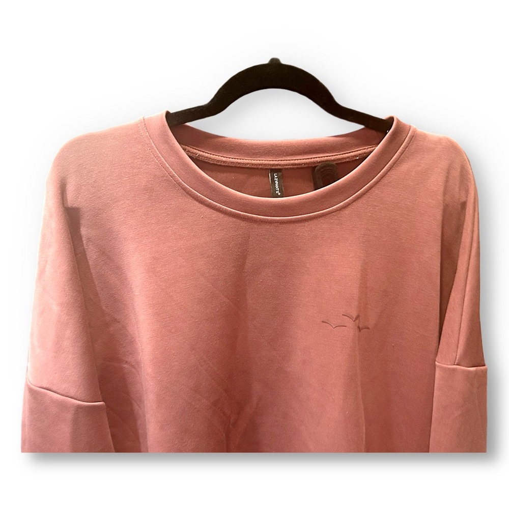 🇨🇦👍GUC LAZYPANTS | XL | Dusty rose Cozy Luxe sueded crewneck sweatshirt** - Picture 5 of 16